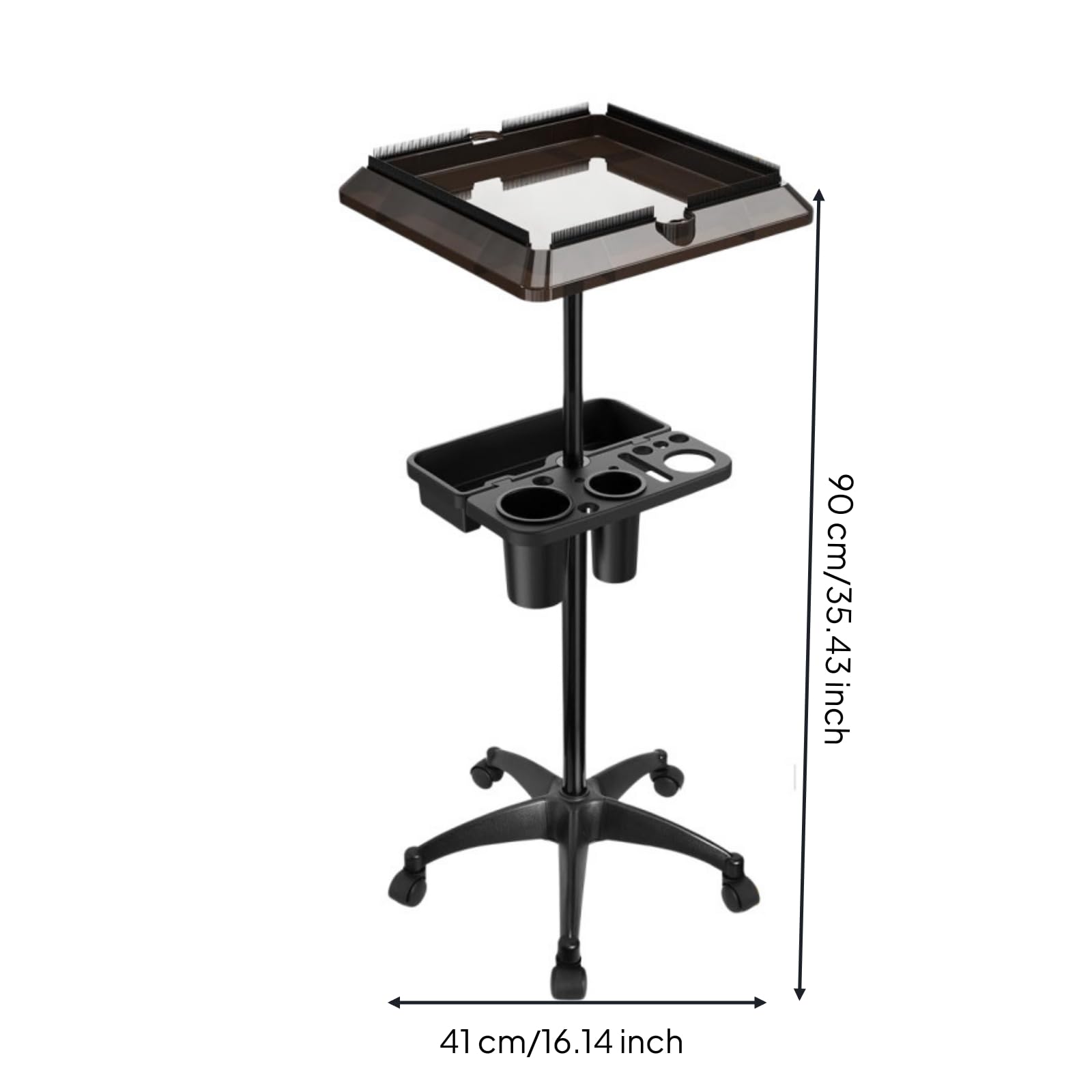 Gralara Carrito Peluquería Rodante Carrito Auxiliar Salón Multifuncional Organizador para Estilistas