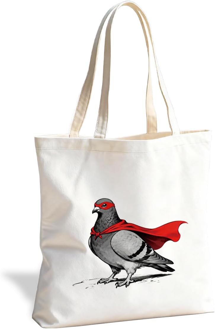 Cute Animal Illustration Tote Bag,Aesthetic Creative Gift,Grocery Shopping Travel Everyday Use