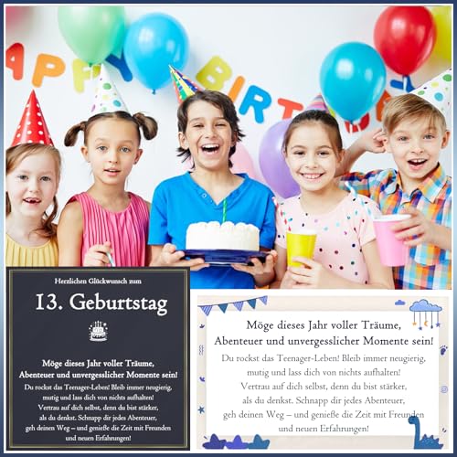 PDTU Geburtstagsgeschenk für Jungen, Kette Geschenke für 13. Geburtstag Junge zum Geburtstag, Coole Geschenke für 13-Jährige Jungen Teenager