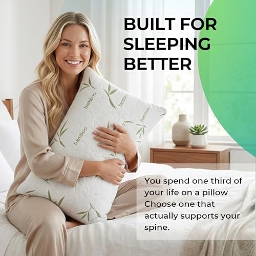 Almohada de espuma viscoelástica ajustable tamaño Queen miniatura 5