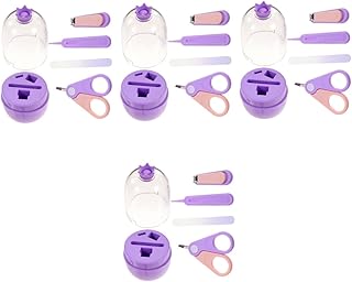 4 Conjuntos De Tesoura De Unhas De Bebê Cortador De Unhas De Bebê Itens Essenciais Para Bebês Recém-Nascidos Kit De Unhas Para Recém-Nascidos Com Estojo Bonito Kit De