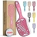 Walcora Spazzola Capelli Districante – Scioglinodi Anti Nodi – Per Capelli Ricci, Lisci, Fini, Bagnati e Lunghi – Hair Brush Anti Rottura per Donna, Uomo e Bambini immagine
