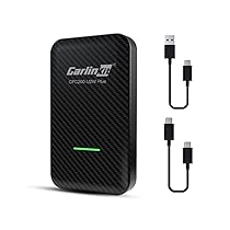 CarlinKit3.0 Wireless CarPlay Adattatore, senza fili AppleCarPlay Dongle iphone, Aggiornamento online, per auto con funzione CarPlay cablata di fabbrica, online messaggi, musica, mappe…