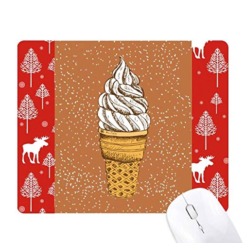 Glace chocolat crème d'oeuf souris pour votre table de Noël