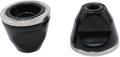 Miniatura 4 de -Tuerca de varilla de liberación rápida de bicicleta M5 Tuerca de eje de bicicleta Tuerca de cubo de engranaje fijo-2 piezas