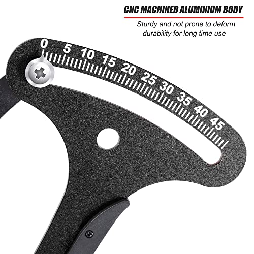 Saipe Bicycle Spoke Tension Meter Measuring Tool Aluminum Alloy Bicycle Wheel Repair Tool Spoke Wire Tension Adjustment Tool For Cycling Wheel Spokes Check Or Correction #TOP1