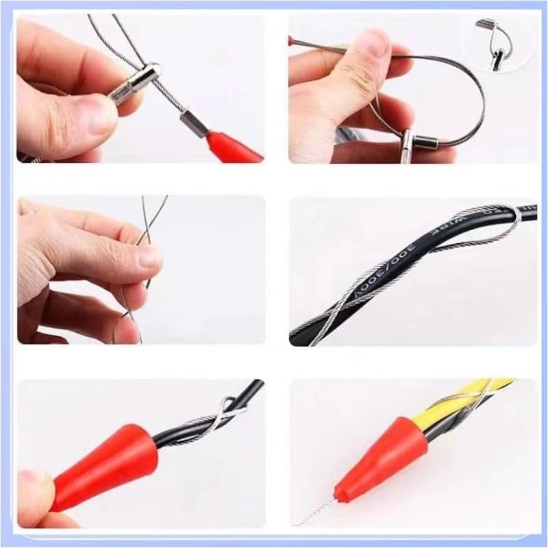 2 Sonde Passacavi Professionali - 15m + 10m Per Elettricisti | Tiracavi Per Tubi Curve E Strette - Foto 9