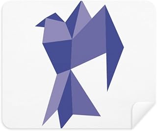 Purple Origa Pigeon Pattern Cleaning Cloth Screen Cleaner 2pcs Suede Fabric