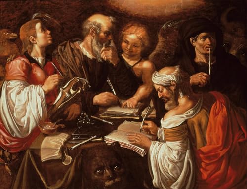 Tableaux Graffiti Art Mural les quatre évangélistes Pieter Lastman Toile 60x90cm
