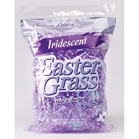 R.J. Rabbit Premium Iridescent Easter Grass Basket Filler #1262 (Purple) Cover