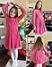 Arshiner Long Sleeve Girls Dress Fall Formal Party Fancy Costume Tulle DressesHot Pink Size 10-12