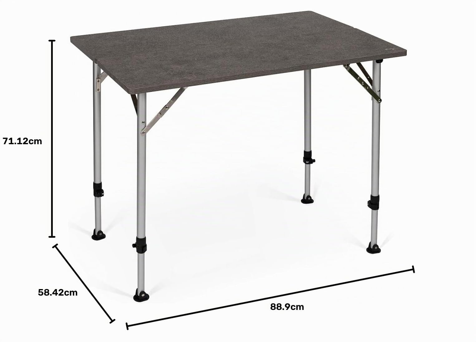Kampa Dometic Zero Concrete Medium Table Camping Tisch