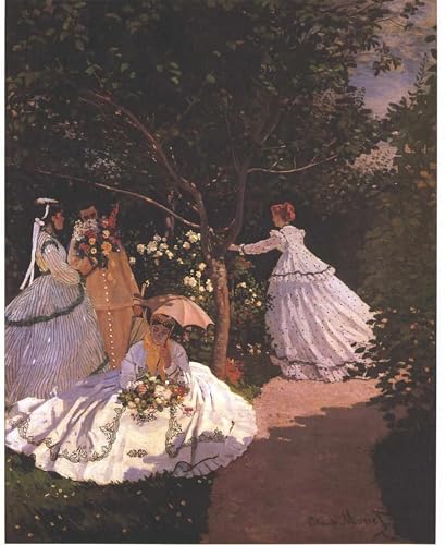 Affiche Claude Monet Femmes au Jardin 60x90cm pour décoration murale de bureau moderne