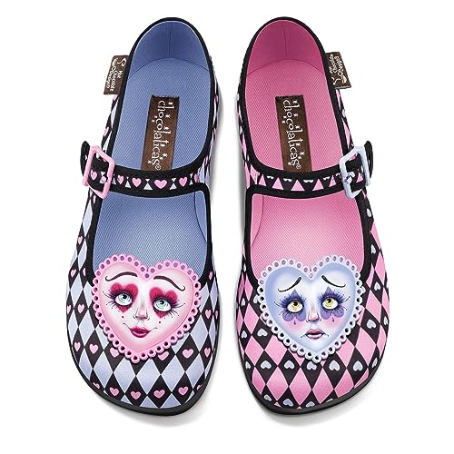 Image of Hot Chocolate Design Chocolaticas Women's Mary Jane Ballet Wedge, Hearts Game, 10 AU
