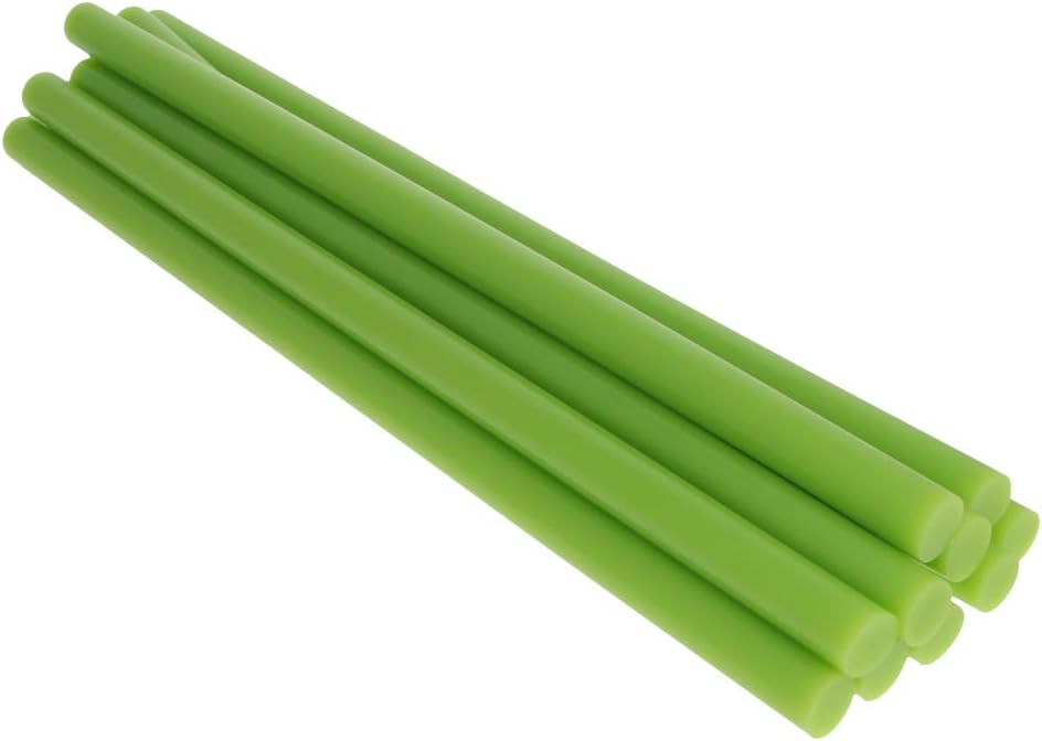 20Pcs Hot Glue Sticks for Glue Gun 7/16-inch/11mm x 0.25m/10-inch Hot Melt Adhesive Glue Stick Light Green,Aicosineg