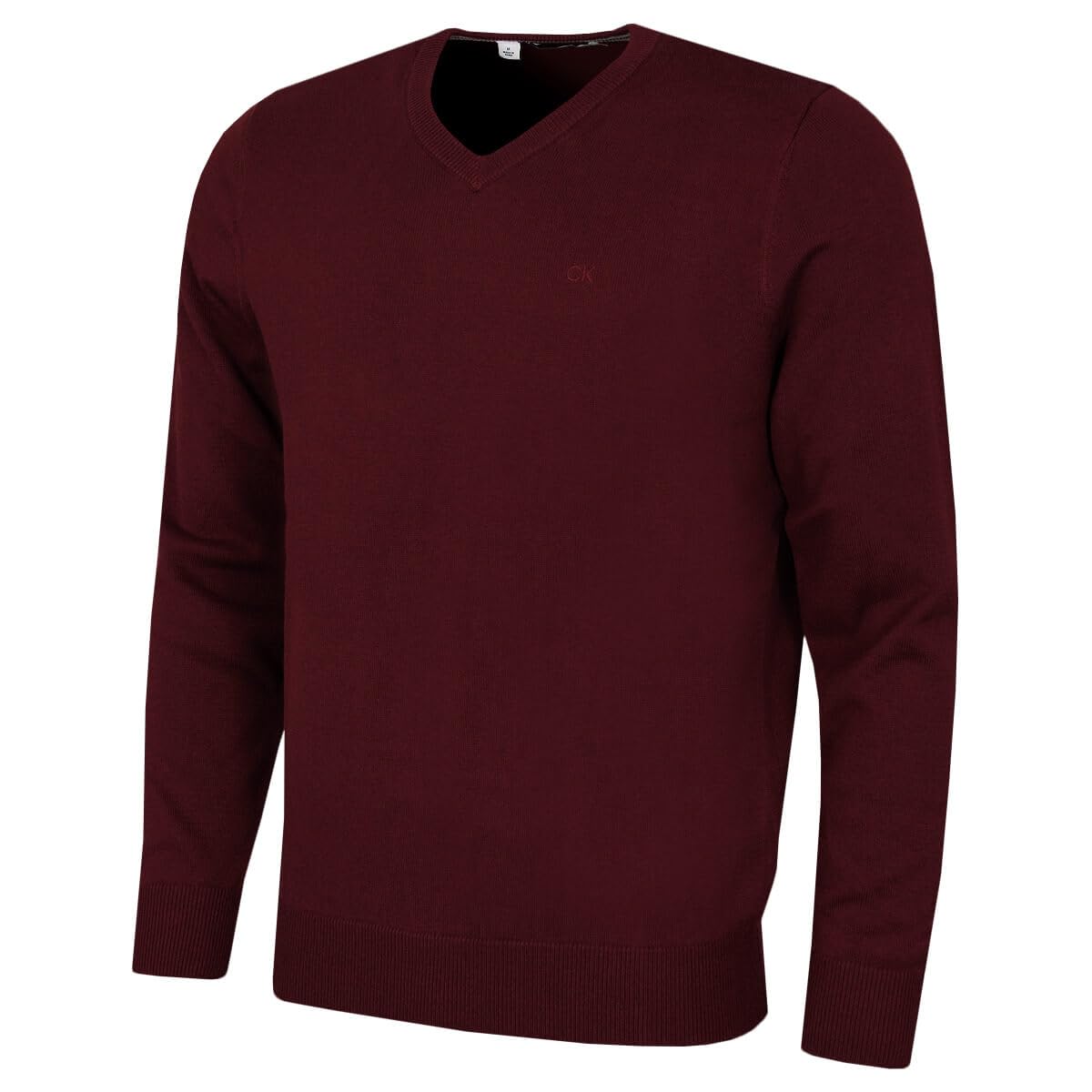 Calvin Klein Men's Port V-Neck Soft Cotton Sweater - M
