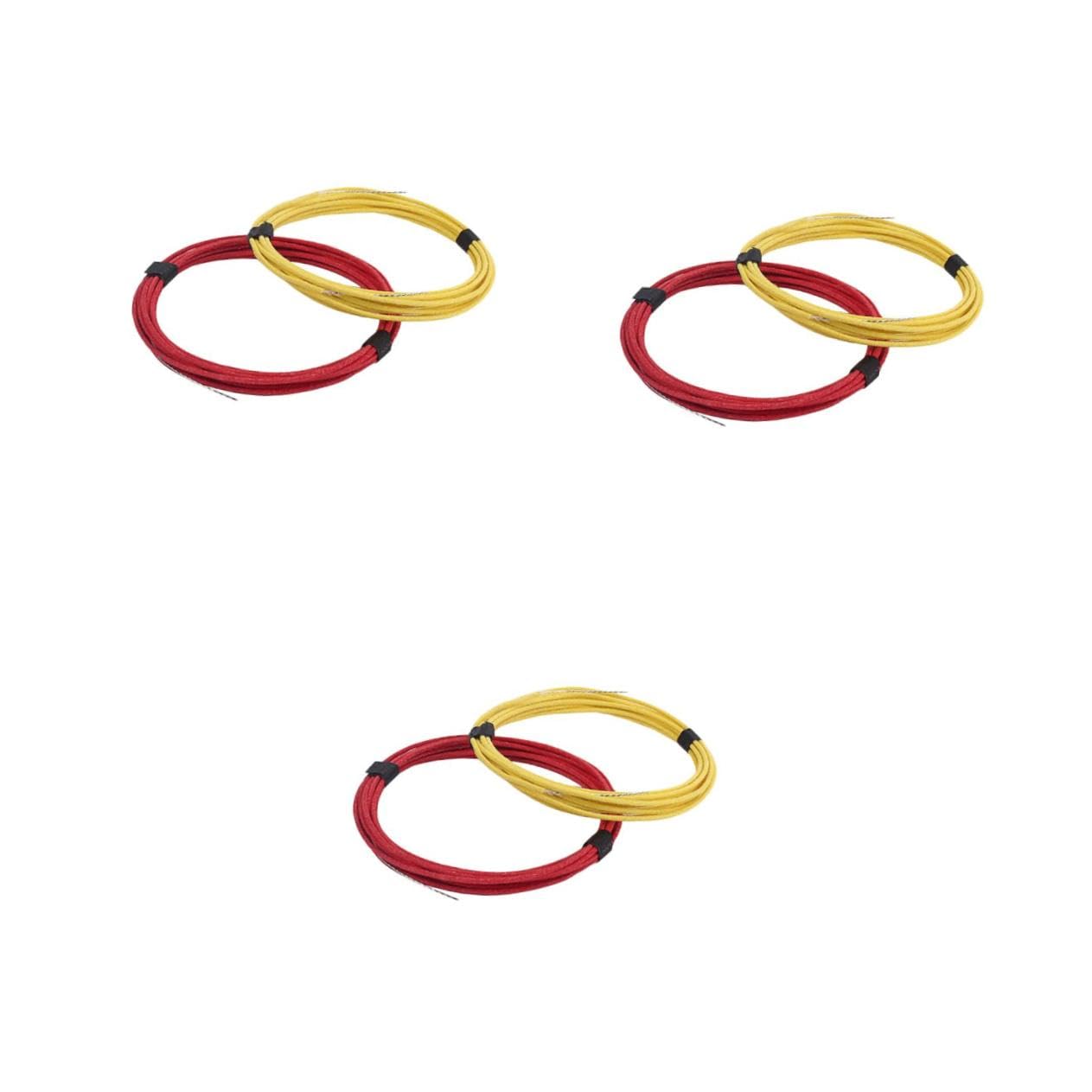 ifundom 6stücke Vintage Gitarrendraht Vorverzinnt Awg Stoffüberzug Push-back Für Gitarrenverdrahtung Und Neuverkabelung Langlebiges Material Für Einfache Handhabung