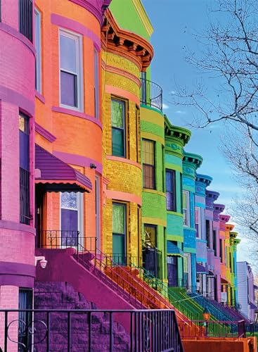 Puzzle 500 pièces : Collection Photo d'Art Maisons multicolores Ravensburger Nathan - vue 3