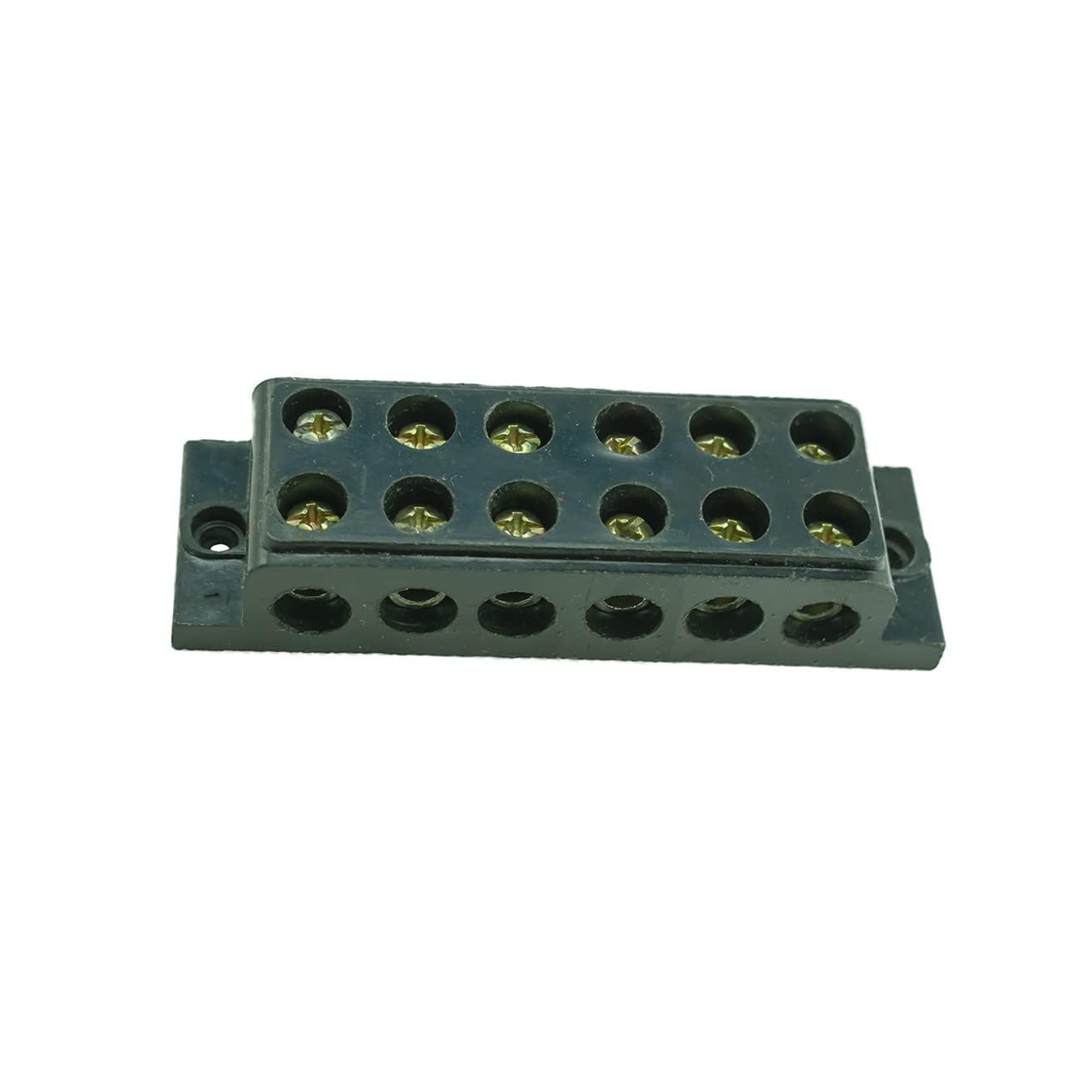rashri 30a 6 way bakelite connector strip black screw terminal connection block