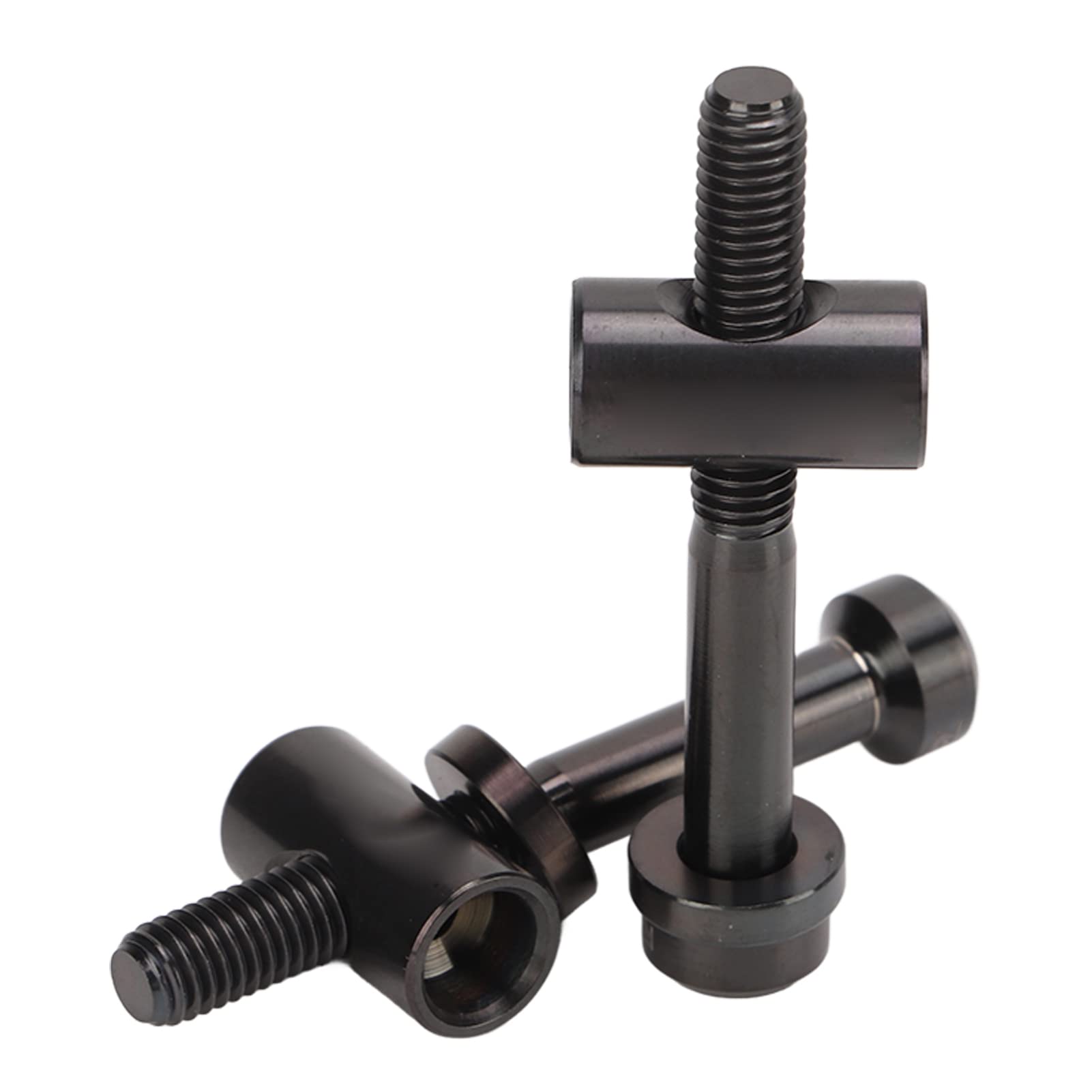 SPYMINNPOO 2 PCS M5 X 40mm Seatpost Screw, Bicycle Seat Post Fixing Screw Bolts DIY Replacement Parts for Bicycle Seat Tube (Black)