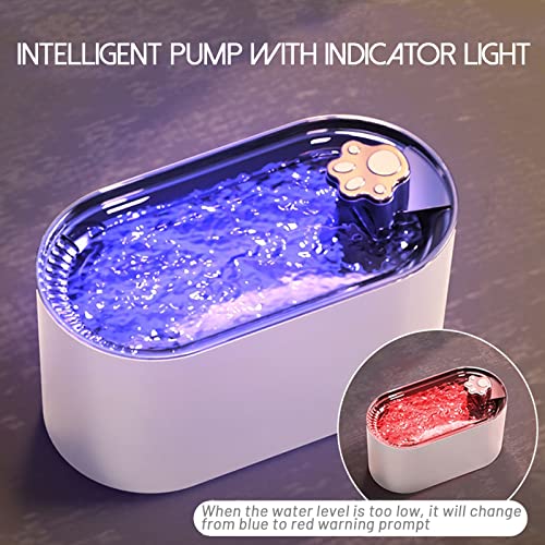 Fuente de agua automática para gatos 3L con luz LED miniatura 2
