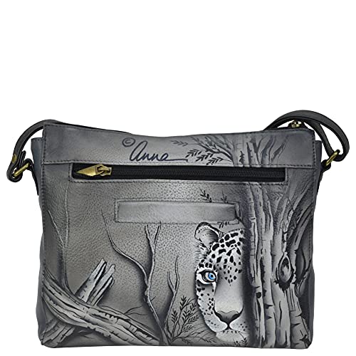 Image of Anna by Anuschka Women's Hand-painted Women's Genuine Leather Slim Medium Crossbody