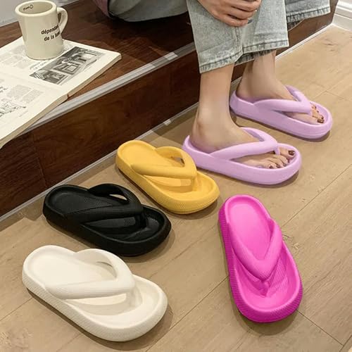 Soft Sole Platform Flip Flops Women Men Beach Non Slip Slippers Summer Clip Toe Bathroom Slides2