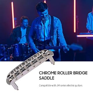 Btuty Chevalet de guitare électrique compatible avec la série JM, le cordier de guitare avec 2 manchons de vis et clé… - Les Beatles, Paul McCartney, John Lennon, RIngo Starr, George Harrison Btuty Chevalet de guitare électrique compatible avec la série JM, le cordier de guitare avec 2 manchons de vis et clé… – Image 2