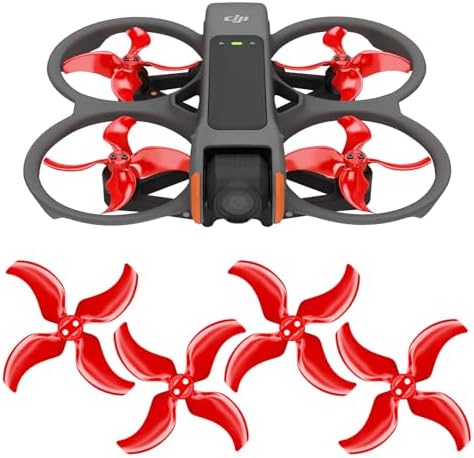 Master Airscrew ステルスプロペラ DJI Avata 2用 - 赤、4本セット