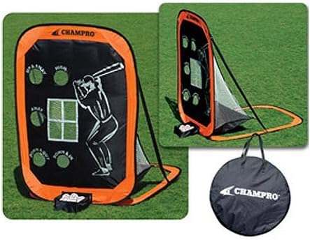 Champro Pop-Up Virtual Catcher (Black/Orange, 71 x 51-Inch)