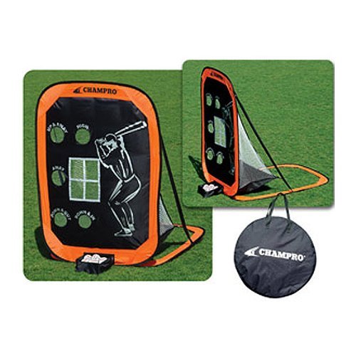 Champro Pop-Up Virtual Catcher (Black/Orange, 71 x 51-Inch)