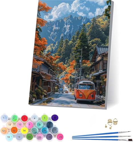 G  yCgoCio[  DIY Paint by Numbers LbghG h G fW^G uVƃANG̋ l̂߂̃NGCeBuȎ z[ ItBX Mtg 100x130cm t[t Z-