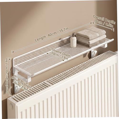 Organisateur de radiateur en métal gain de place pour optimiser le rangement intérieur - 7