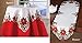 Collections Etc Embroidered Christmas Poinsettia Table Linens, Square