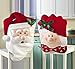 Yosoo Santa Claus Christmas Chair Cover Christmas Dinner Table Chair Back Cover Kitchen Dining Room Decor,87x51 cm/ 34.2 x 20 - Set of 2