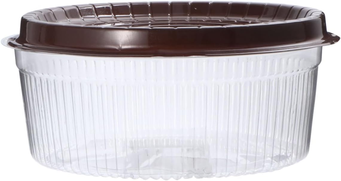 20pcs 8-inch Plastic round Cake Boxes with Lid Cake Carrier Containers for Cupcakes Muffins Pastries Food-grade Storage Boxes for Parties and Baking