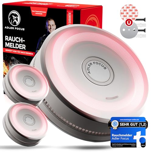 Adler Focus Rauchmelder Stand Alone 3 Stück