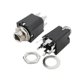 5pc PJ-612A 6.35mm Audio 6.35 Headphone Jack 5 Pin Female Socket Plug Panel Mount Solder