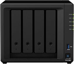 Synology DiskStation DS420+ NAS Server for Business with Celeron CPU, 6GB Memory, 1TB M.2 NVMe SSD, 16TB HDD Storage, DSM Operating System
