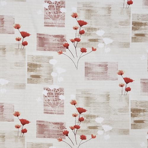 Image of Haus & kinder Double Bedsheet for Queen Size Bed | 90 x 100 Inches 144 TC Cotton Bedsheet for Double Bed with 2 Pillow Covers - Pink Flower Sketch