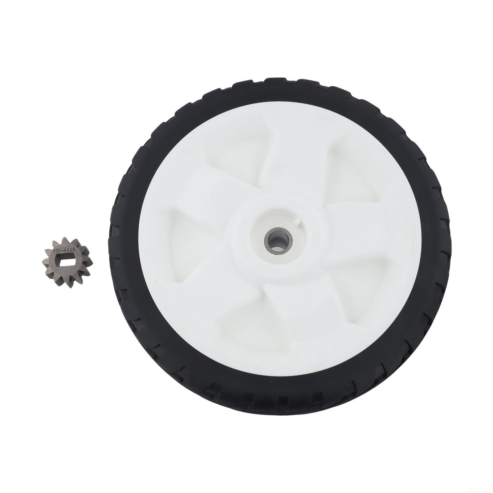 Ruota di ricambio per tosaerba da 20,3 cm con cuscinetto e puleggia per modelli Toro Push, OEM Fit 115-4695 138-3216 115-4668, ingranaggio in plastica (1 pezzo)
