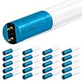 hykolity 20 Pack 4FT LED T8 Ballast Bypass Type B Light Tube, 18W, 2400lm for Single-Ended & Dual-Ended Connection, 5000K, Frosted Lens, T8 T10 T12 Tube Light for G13, 120-277V, UL Listed