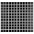 Merola Tile Metro 1" Square Matte Black 6" x 6" Porcelain Mosaic Tile Sample