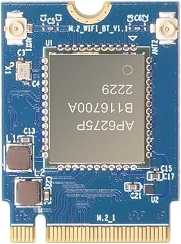 Orange Pi 5 WiFi 6.0 Bluetooth 5.3 Module with Antenna Only for Orange Pi 5 WiFi Card