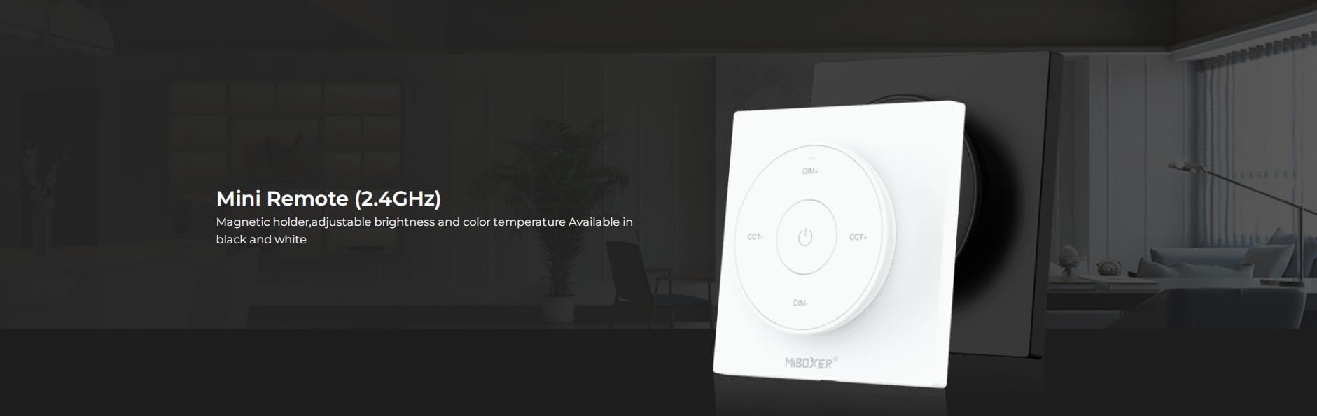 LIGHTEU, Milight Miboxer 2.4GHz Panel Remote with Magnetic Holder - Image 3