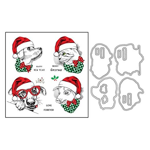 KunmniZ God jul tydliga frimärken för gör-det-själv scrapbookingkort att göra album dekorativa gummistämpel hantverk
