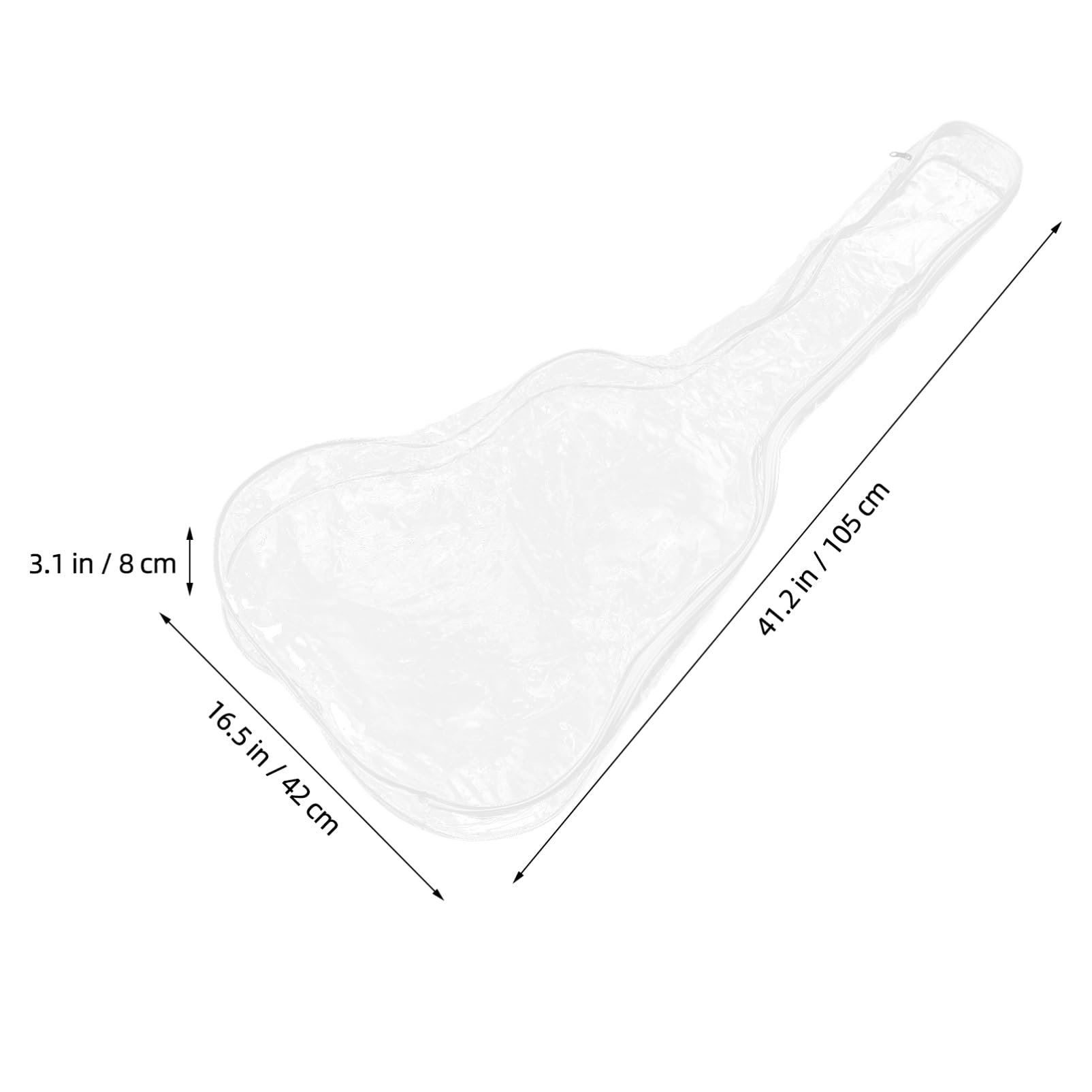 Funda Protectora para Guitarra Eléctrica Transparente, Pvc, 1 Pieza | Diseño Totalmente Sellado E, Protección Prolongada, Ligera y Portátil para Instrumento de Cuerda