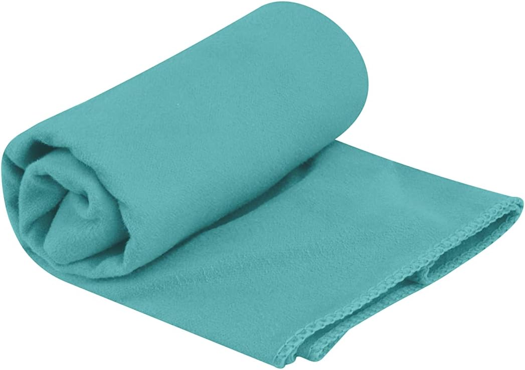 Sea to SummitDrylite Microfibre Towel - Beach Towel - Super Soft Suede Finish - Extra Absorbent & Quick Dry - Hang Loop & Case - For Camping, Gym & Travel