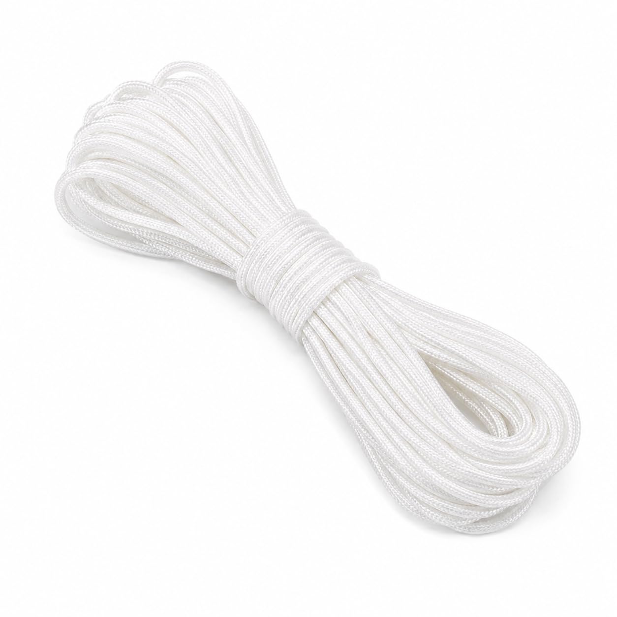 Thfaeyta 1mm x 40m White Nylon Rope, Ropes Washing Line Garden Rope for Household Crafts and Outdoor Use