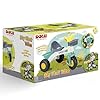 Dolu My First Trike White and Green -Kids bike Ideal for Children Ages 24 Months and Up, Children Ride on toy, Front and Rear Baskets, Easy Assembly, Horn Included #3
